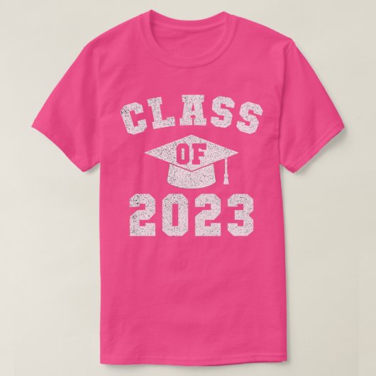 Klasse van 2023 Afstuderen-senior T-shirt (Design voorkant)