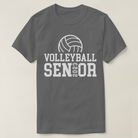 Klasse van 2023 Afstuderen Volleyball Senior 2023 T-shirt (Design voorkant)