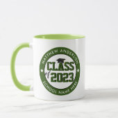 Klasse van 2023 Bosgroen Afstuderen Afstuderen Mok (Links)