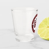 Klasse van 2023 Burgundy-Afstuderen Afstuderen Shot Glas (Links)