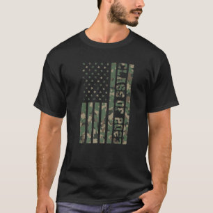 Klasse van 2023 Camouflage Amerikaans Afstuderen v T-shirt