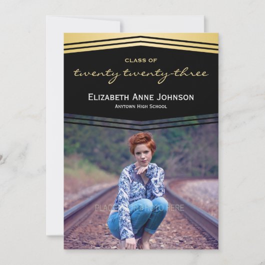 Klasse van 2023 Deco-Afstuderen Kaart (Voorkant)