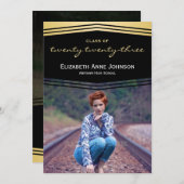 Klasse van 2023 Deco-Afstuderen Kaart (Voorkant / Achterkant)