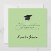 Klasse van 2023 Foto Afstuderen - Dank u wel Bedankkaart (Achterkant)