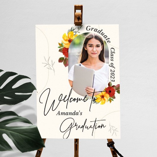 Klasse van 2023 Foto Graduation Party Welcome Poster