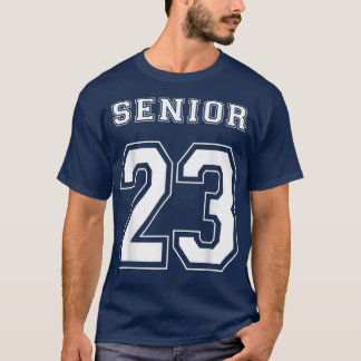 Klasse van 2023 Graduating Senior Jersey Style T-shirt