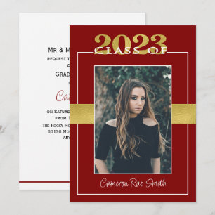Klasse van 2023 Maroon- en Gold-graduatiegroep Kaart