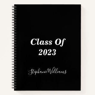 Klasse van 2023 Monogrammen van Afstuderen, eenvou Notitieboek