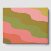 Klasse van 2023 Retro Groovy Roze en Groene Naam Gastenboek (Achterkant)