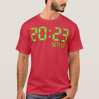 Klasse van 2023 Senior Retro Digital Clock Graduat T-shirt