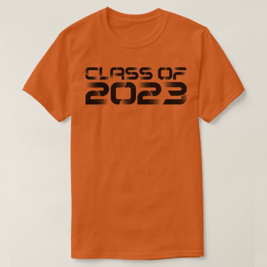  klasse van 2023 zwarte tekst t-shirt (Design voorkant)