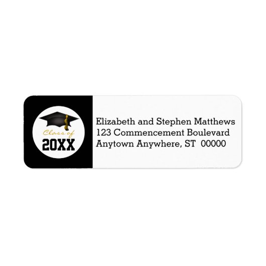Klasse van 2024 2025 Graduation Cap Etiket (Voorkant)