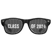 Klasse van 2024 Aangepast Afstuderen Retro Zonnebril (Voorkant)