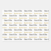 Klasse van 2024 Afstudeerders Volledige Naam Wit Z Inpakpapier Vel (Voorkant)