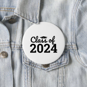 Klasse van 2024 Afstuderen dag Ronde Button 4,0 Cm