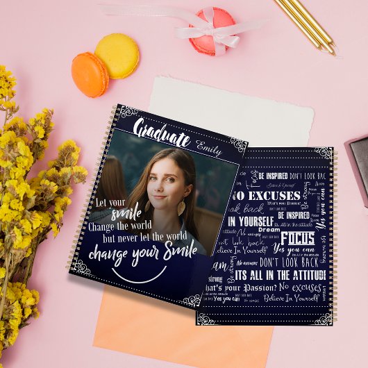 Klasse van 2024 Afstuderen foto Inspirerend woorde Planner