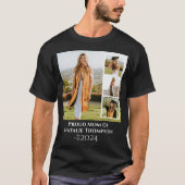 Klasse van 2024 Afstuderen Fotocollage Custom T-shirt (Voorkant)