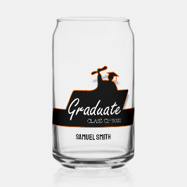 Klasse van 2024 Afstuderen Script Scroll Custom Blikvorm Glas