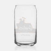 Klasse van 2024 Afstuderen Script Scroll Custom Blikvorm Glas (Achterkant)