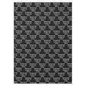 Klasse van 2024 Black College Afstuderen Afstudere Tafelkleed (Voorkant)