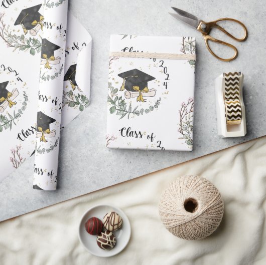 Klasse van 2024 cadeaupapier (Crafts)