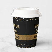 Klasse van 2024 Confetti  Afstuderen Papieren Bekers (Rechts)