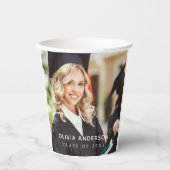 Klasse van 2024 Foto Afstuderen Papieren Bekers (Voorkant)