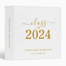 Klasse van 2024 Gold Script Afstuderen 1 1/2" Multomap