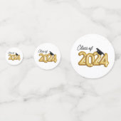 Klasse van 2024 Graduation Party Table Confetti (Achterkanten)