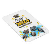 Klasse van 2024 kaart magneet (Rechterzijde)