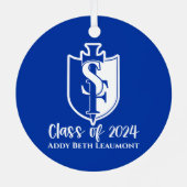 Klasse van 2024 Logo Ornament (Achterkant)