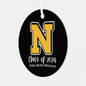 Klasse van 2024 Logo Ornament (Voorkant links)