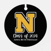 Klasse van 2024 Logo Ornament (Achterkant)