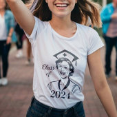 Klasse van 2024 middelbare school verpleegkundige t-shirt