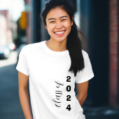 Klasse van 2024 Modern Afstuderen T-shirt
