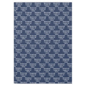 Klasse van 2024 Navy Blue Afstuderen Afstuderen Tafelkleed (Voorkant)