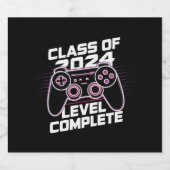 Klasse van 2024 niveau compleet senior Afstuderen Bier Etiket (Enkel label)