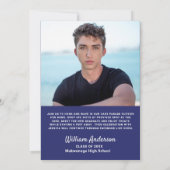 Klasse van 2024 RIJDEN DOOR FOTO Graduation Party Kaart (Achterkant)