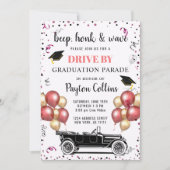 Klasse van 2024 RIJDEN DOOR FOTO Graduation Party Kaart (Voorkant)