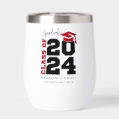 Klasse van 2024 Rood en Zwart Afstuderen (Achterkant)