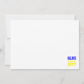 Klasse van 2024 Senior Afstuderen Foto Keepsake Bedankkaart (Achterkant)