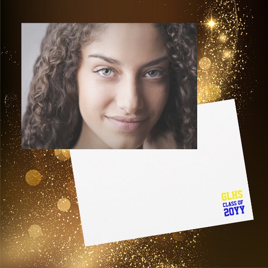 Klasse van 2024 Senior Afstuderen Foto Keepsake Bedankkaart