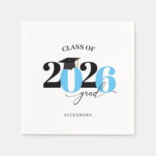Klasse van 2025 Afstudeerder Moderne Typografie Servet