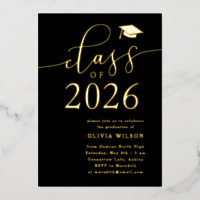 Klasse van 2025 Afstudeerder Party Black Gold