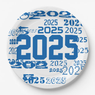 Klasse van 2025 Afstudeerder Patroon Afstuderen Ja Papieren Bordje
