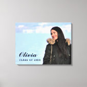 Klasse van 2025 Afstuderen Custom Photo Afstuderen Canvas Afdruk (Voorkant)