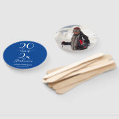 Klasse van 2025 Afstuderen Foto Blauw Aangepaste k Handwaaier (Niet-gemonteerd)