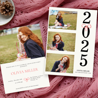 Klasse van 2025 Afstuderen Foto Senior moderne par Kaart