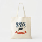 Klasse van 2025 Afstuderen Gefeliciteerd Gift Tote Bag (Voorkant)