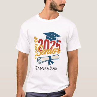Klasse van 2025 Afstuderen gepersonaliseerd Afstud T-shirt